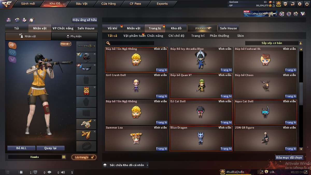 shop acc cf uy tin gia re